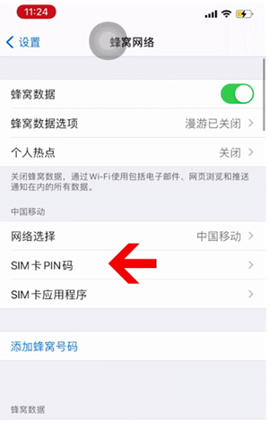 溧水苹果14维修网分享如何给iPhone14的SIM卡设置密码 