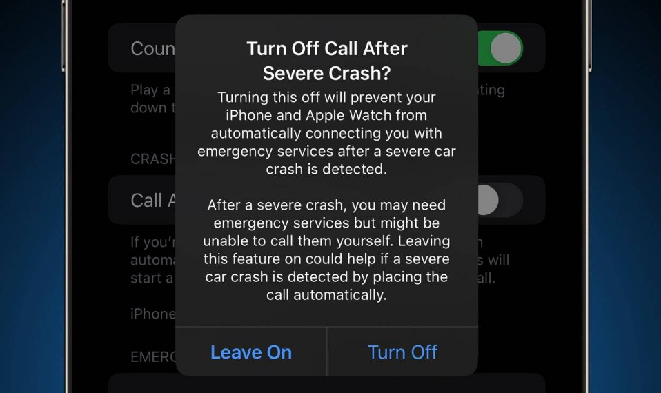 溧水苹果14维修分享 iPhone 14 和 Apple Watch 上关闭崩溃检测 