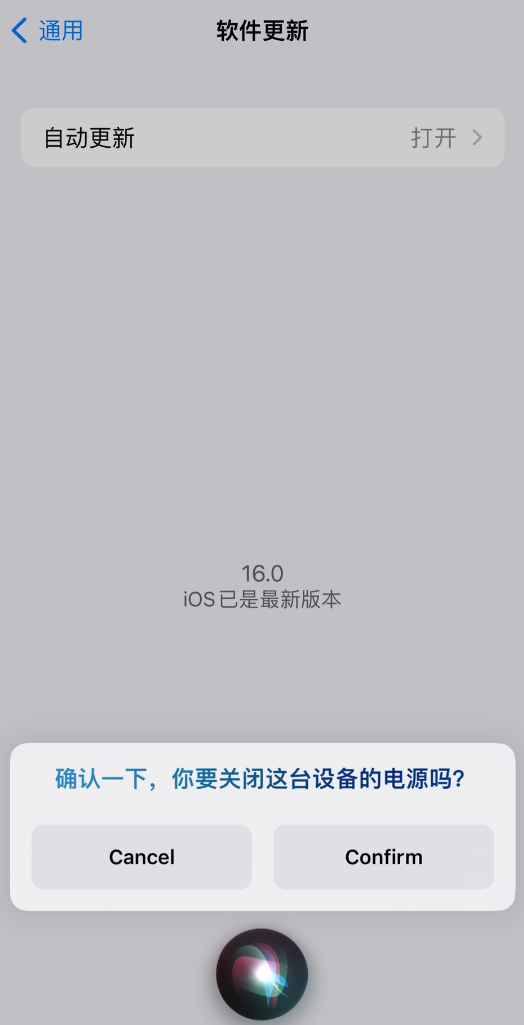 溧水苹果手机维修分享iOS 16 新功能：呼叫 Siri 即可让 iPhone 关机 